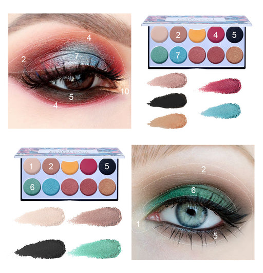 Matte eyeshadow palette waterproof natural makeup set